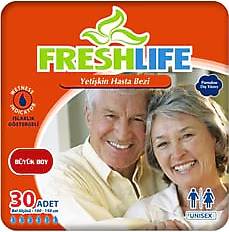 Freshlife Belbantlı Yetişkin Hasta Bezi Büyük Boy L 30 Adet